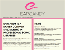 Tablet Screenshot of earcandy.dk